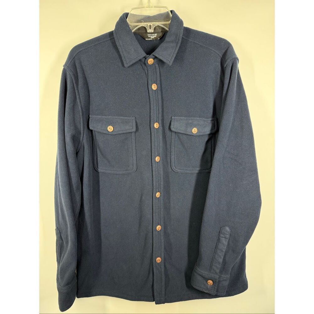 Members Mark polar fleece Men’s button front style shirt size medium